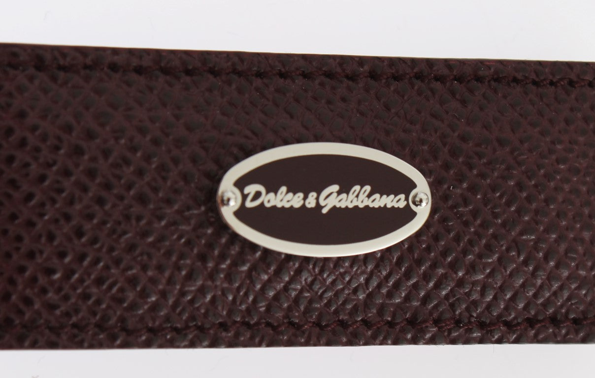Dolce &amp; Gabbana Exquisite Geldklammer aus bordeauxrotem Leder