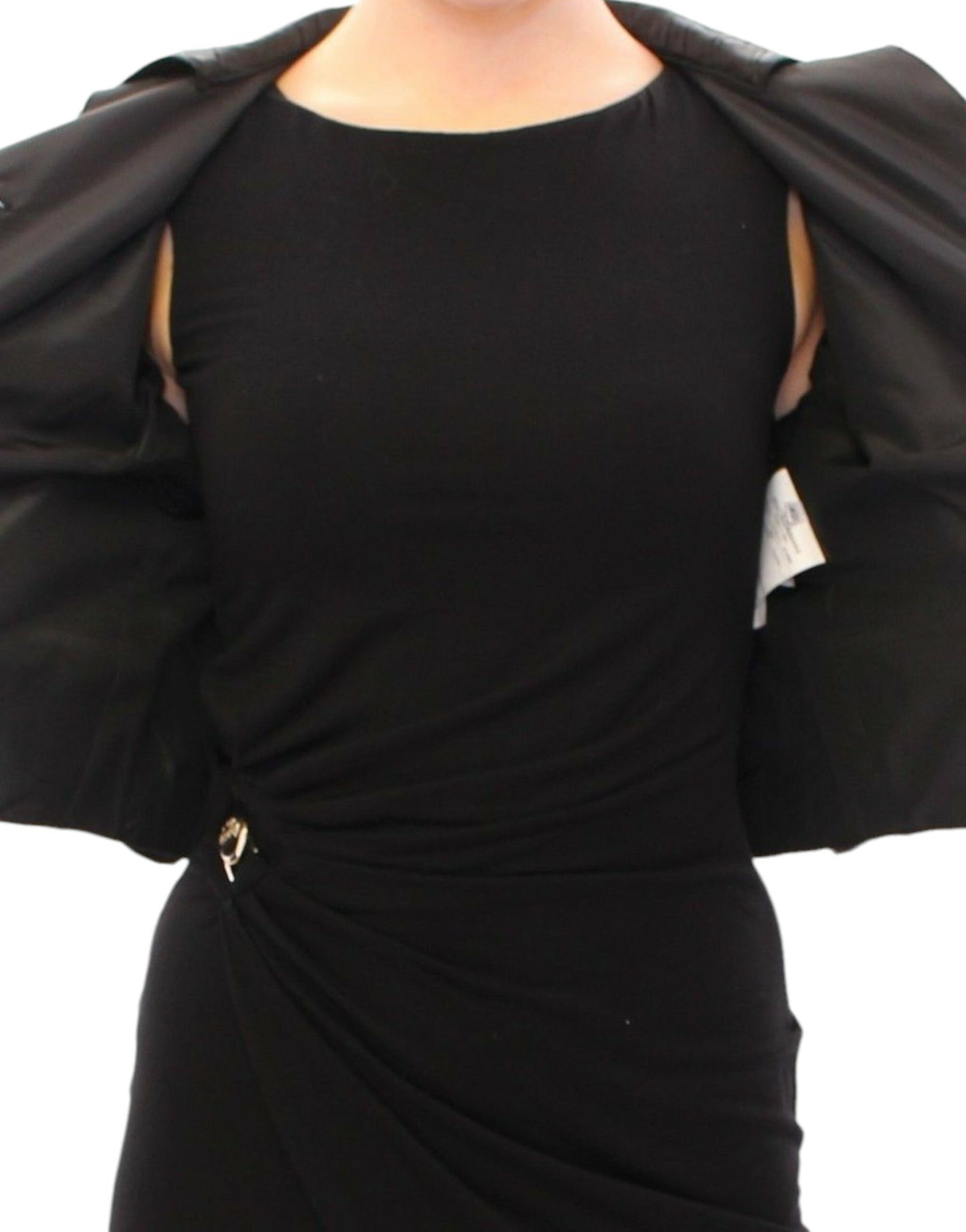 Dolce &amp; Gabbana Elegante schwarze Bolero-Achselzuckenjacke