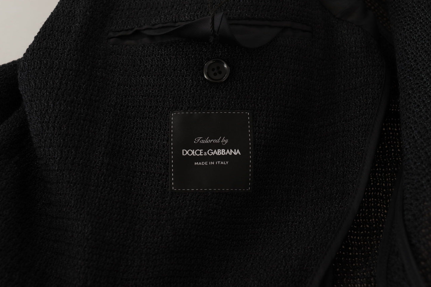 Dolce &amp; Gabbana Black Single Breasted Coat Men Blazer