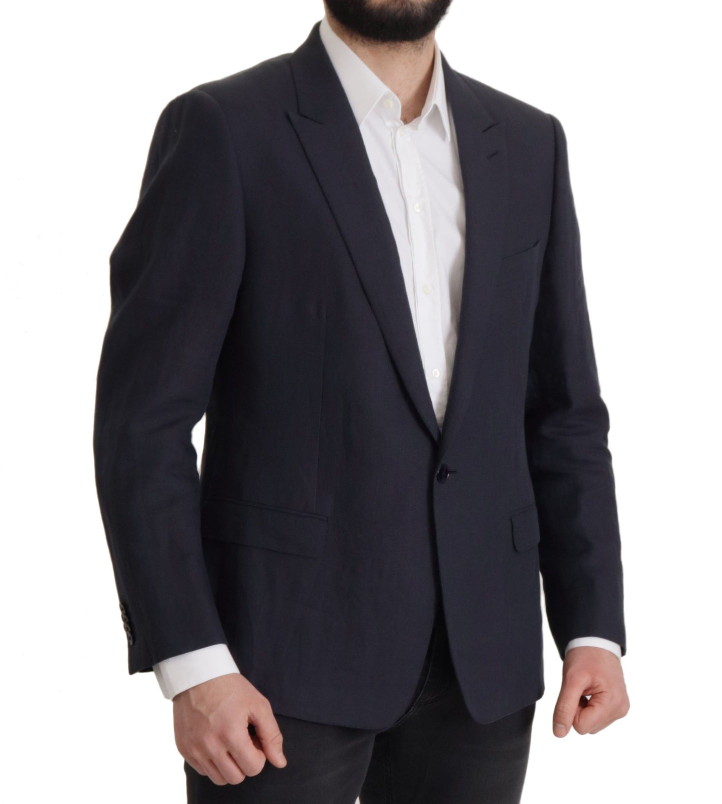 Dolce &amp; Gabbana Dark Blue ALTA SARTORIA Jacket Coat Blazer