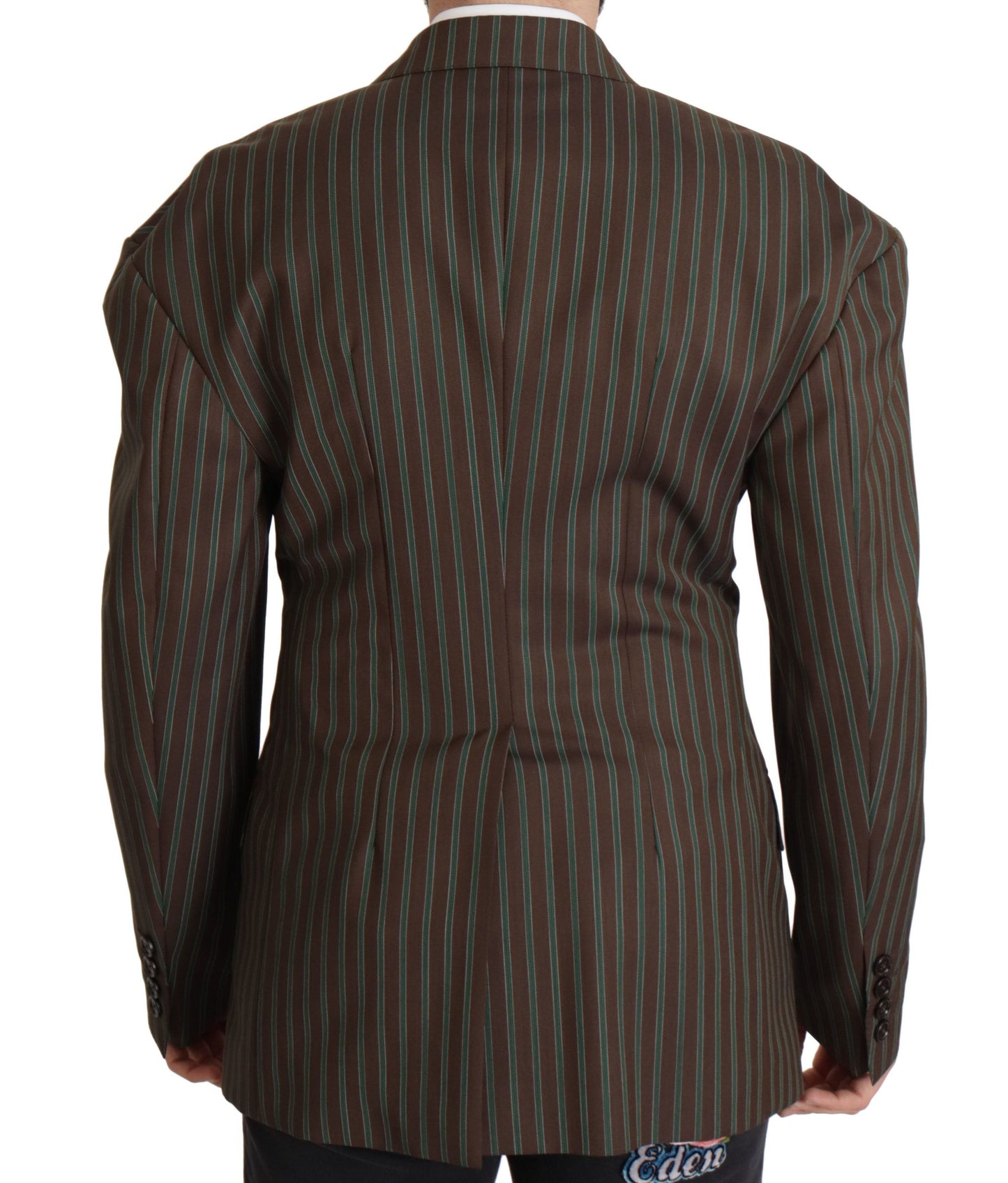 Dolce &amp; Gabbana Multicolor Stripes Double Breasted Blazer