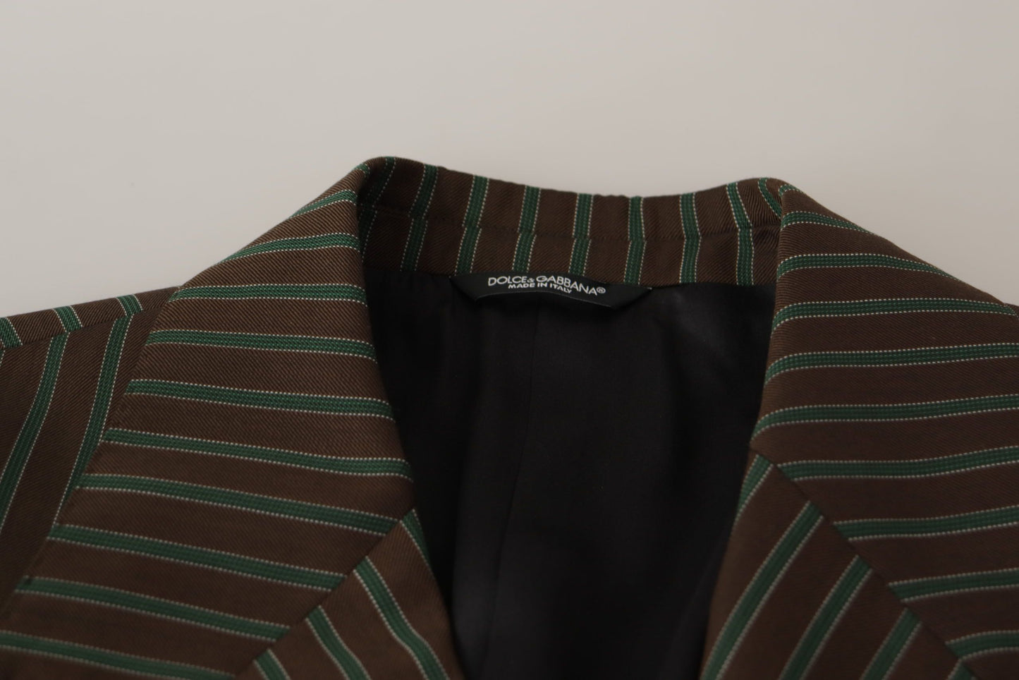 Dolce &amp; Gabbana Multicolor Stripes Double Breasted Blazer