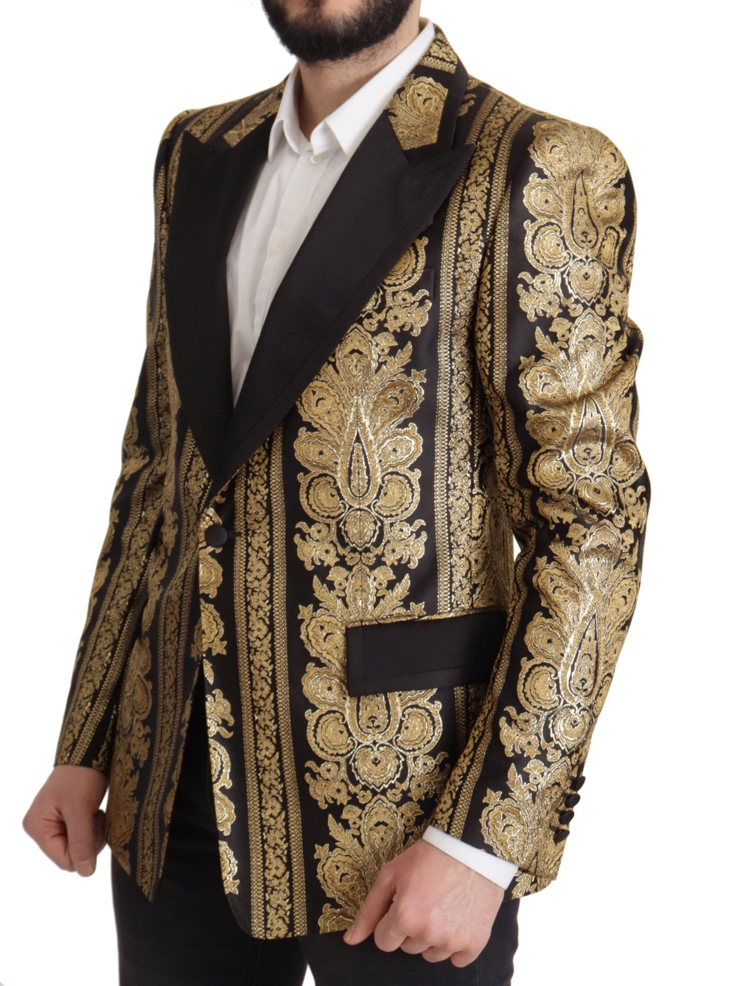 Dolce &amp; Gabbana Eleganter einreihiger Jacquard-Blazer