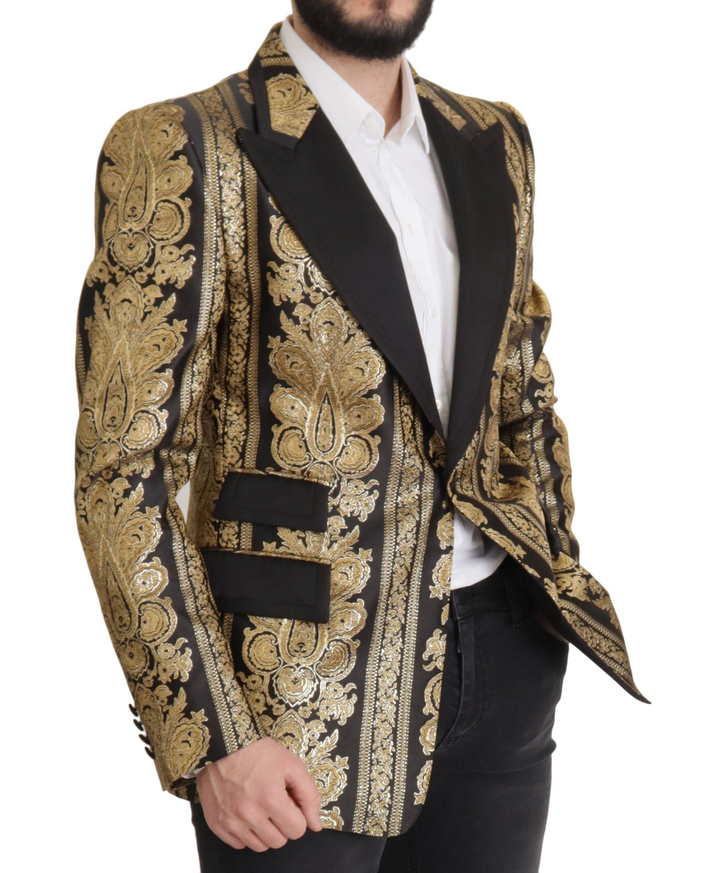 Dolce &amp; Gabbana Eleganter einreihiger Jacquard-Blazer