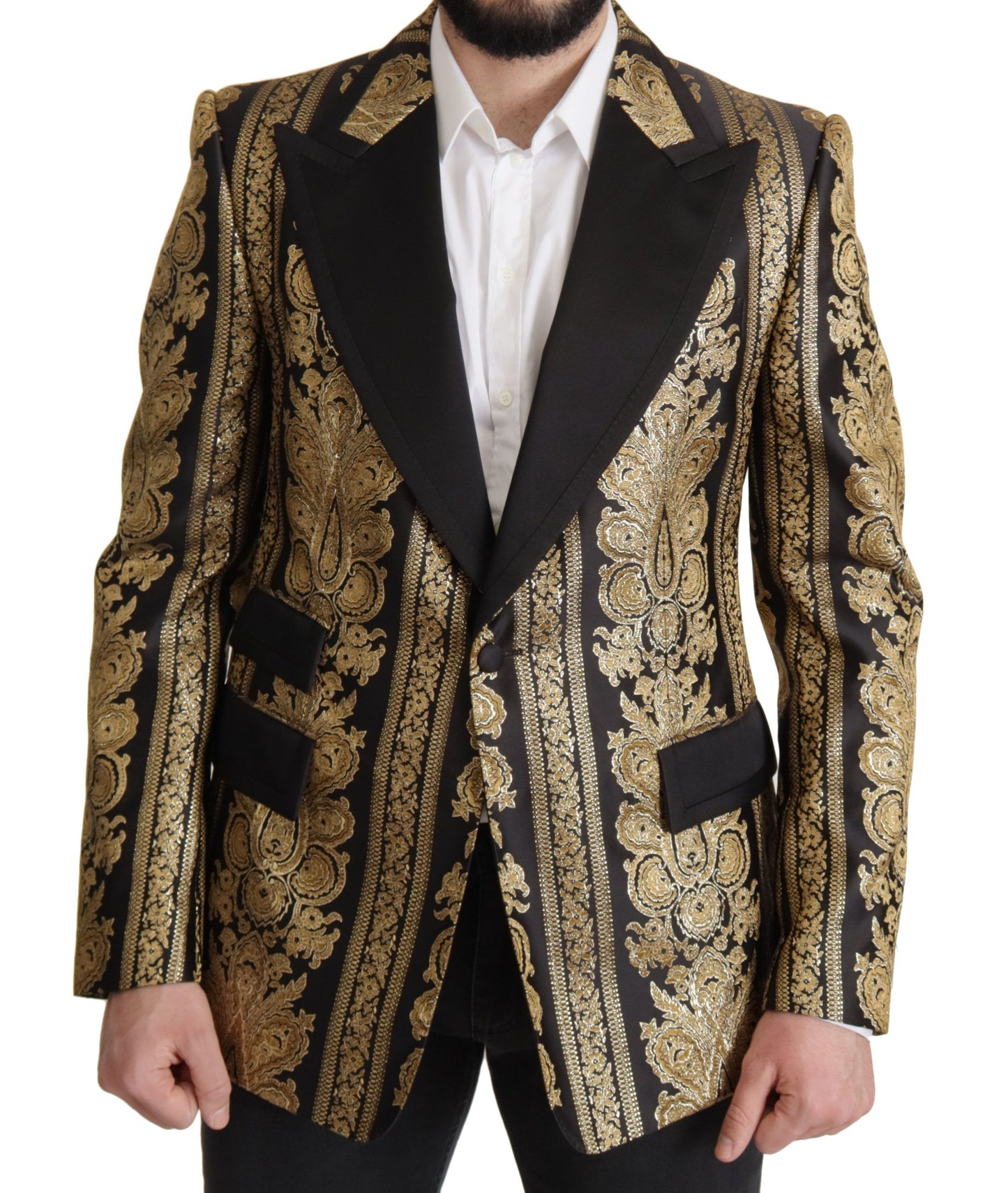 Dolce &amp; Gabbana Eleganter einreihiger Jacquard-Blazer