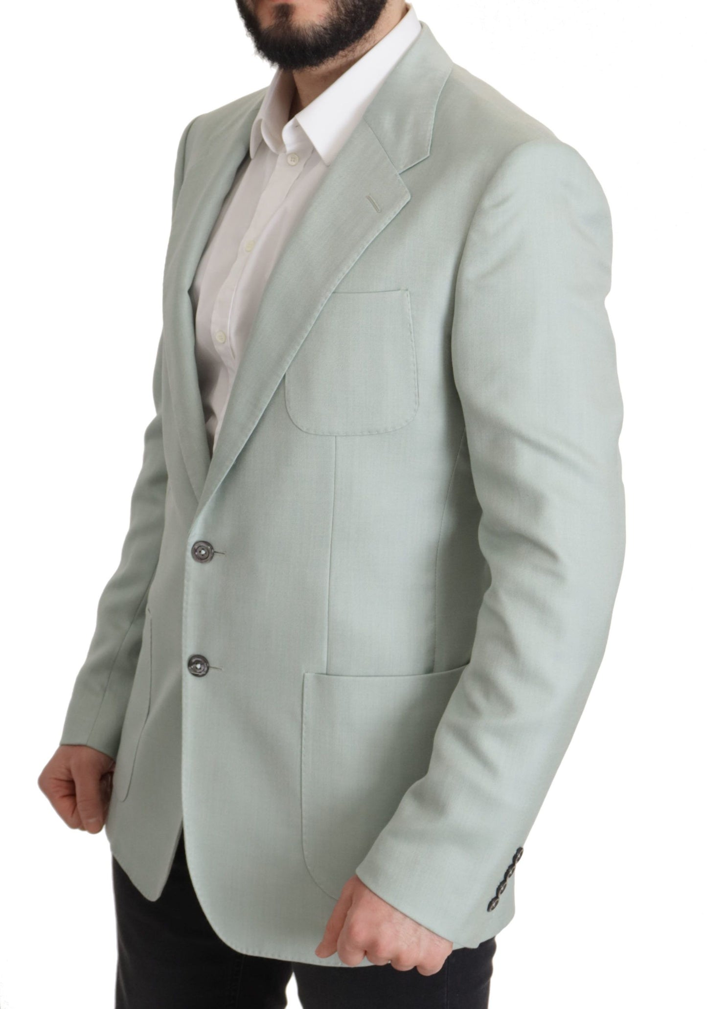 Dolce &amp; Gabbana Green Cashmere Jacket Blazer Jacket