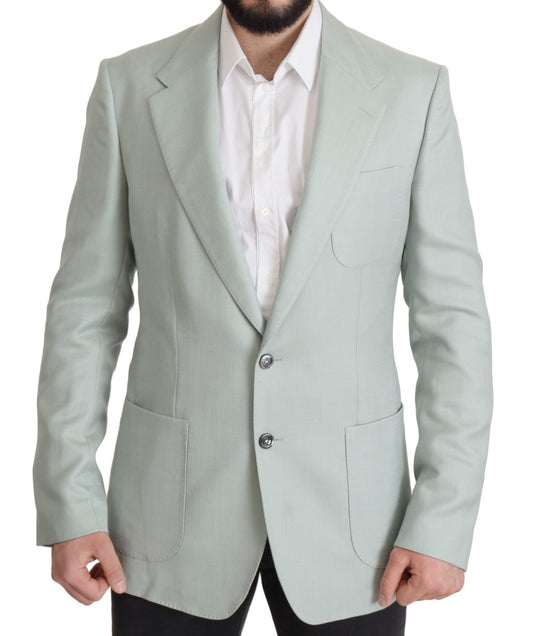 Dolce &amp; Gabbana Green Cashmere Jacket Blazer Jacket