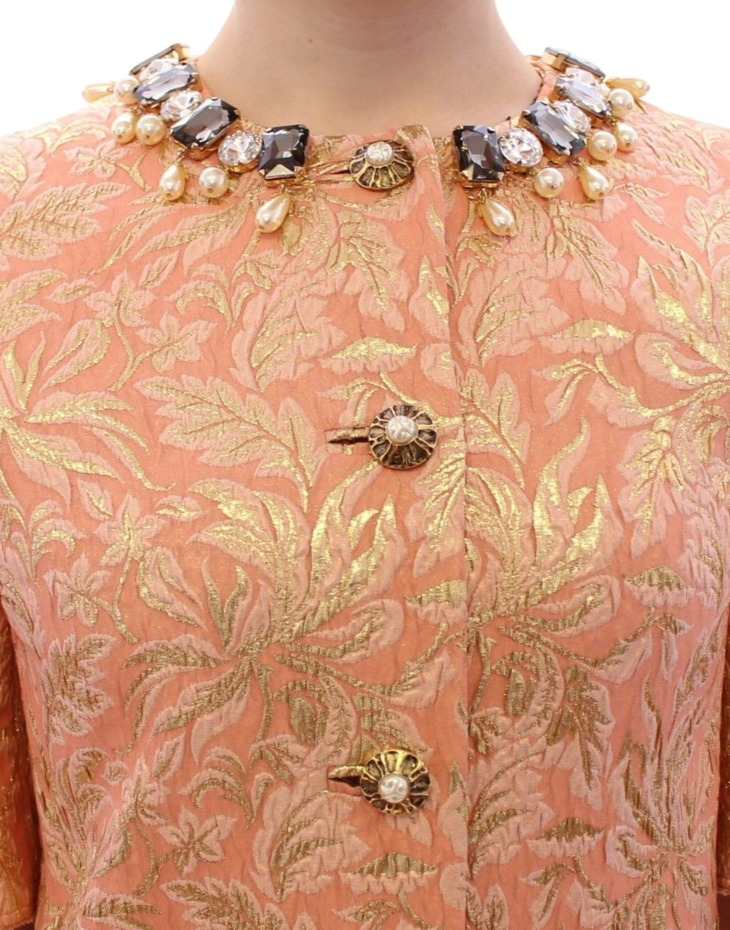 Dolce &amp; Gabbana Exklusive Manteljacke aus Kristallbrokat