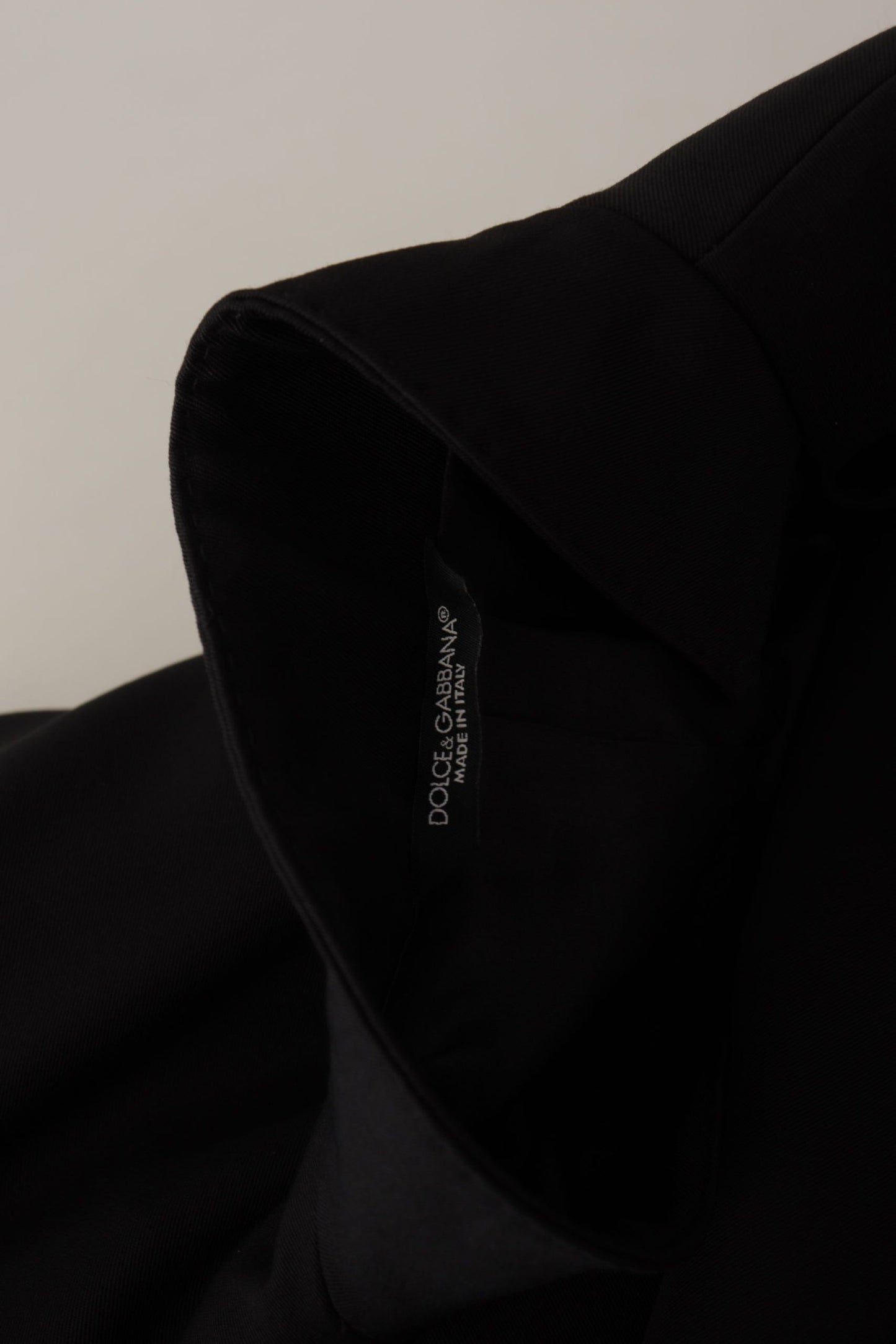 Dolce &amp; Gabbana Black Wool Single Breasted Jacket Blazer