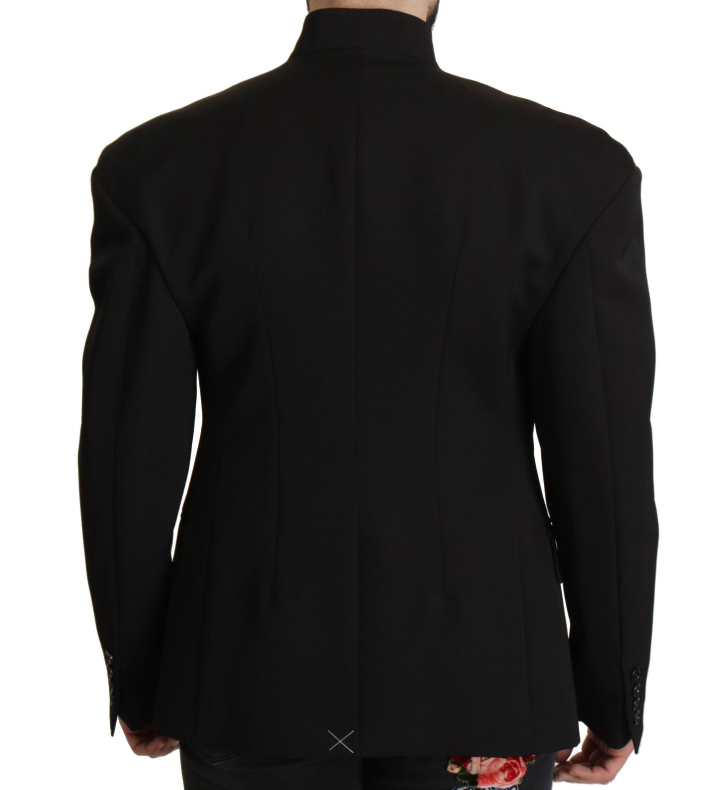 Dolce &amp; Gabbana Black Wool Single Breasted Jacket Blazer