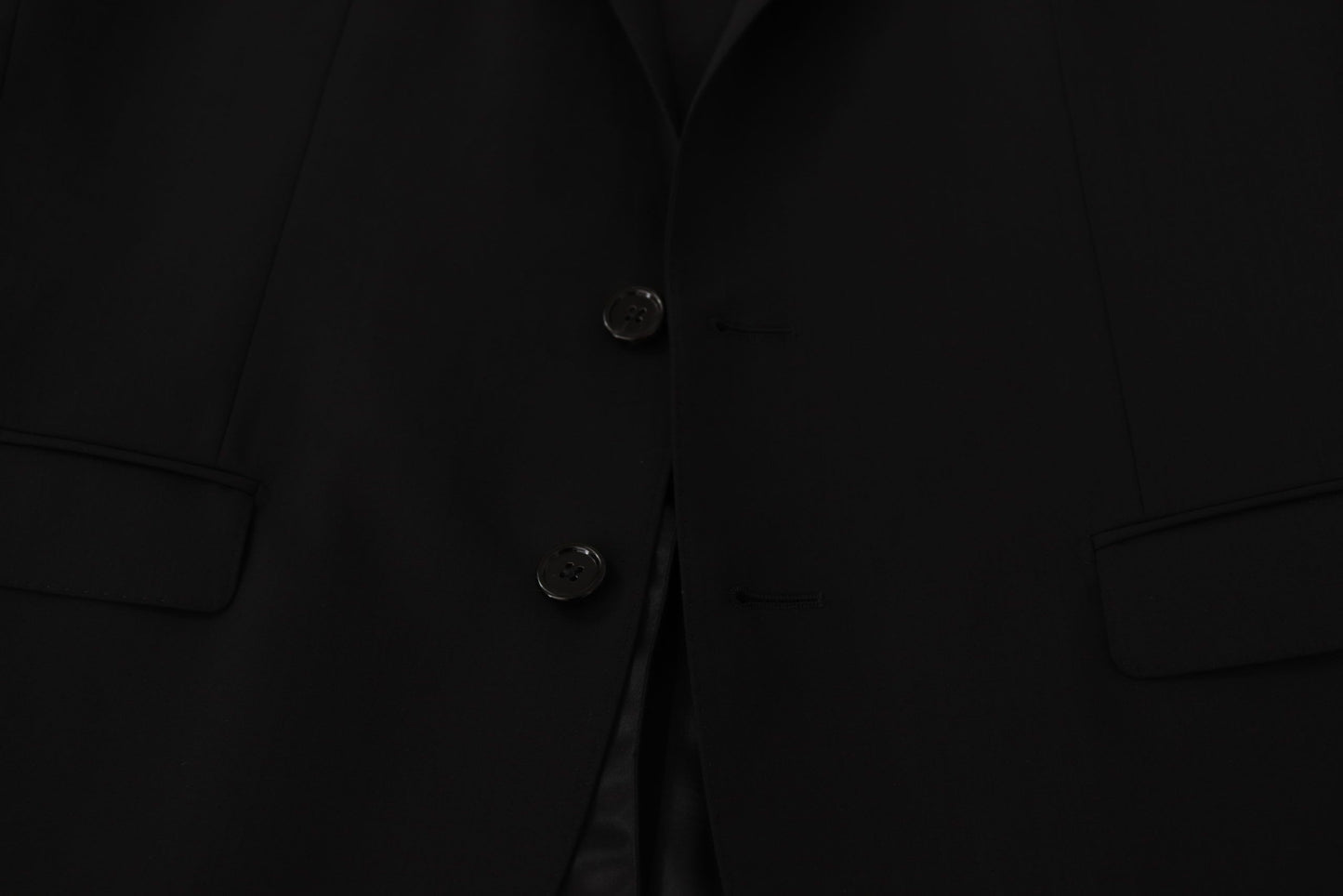 Dolce &amp; Gabbana Black Single Breasted Jacket MARTINI Blazer