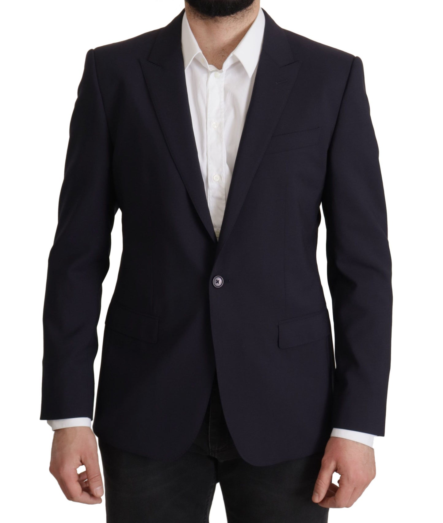 Dolce &amp; Gabbana Dark Blue Single Breasted MARTINI Blazer