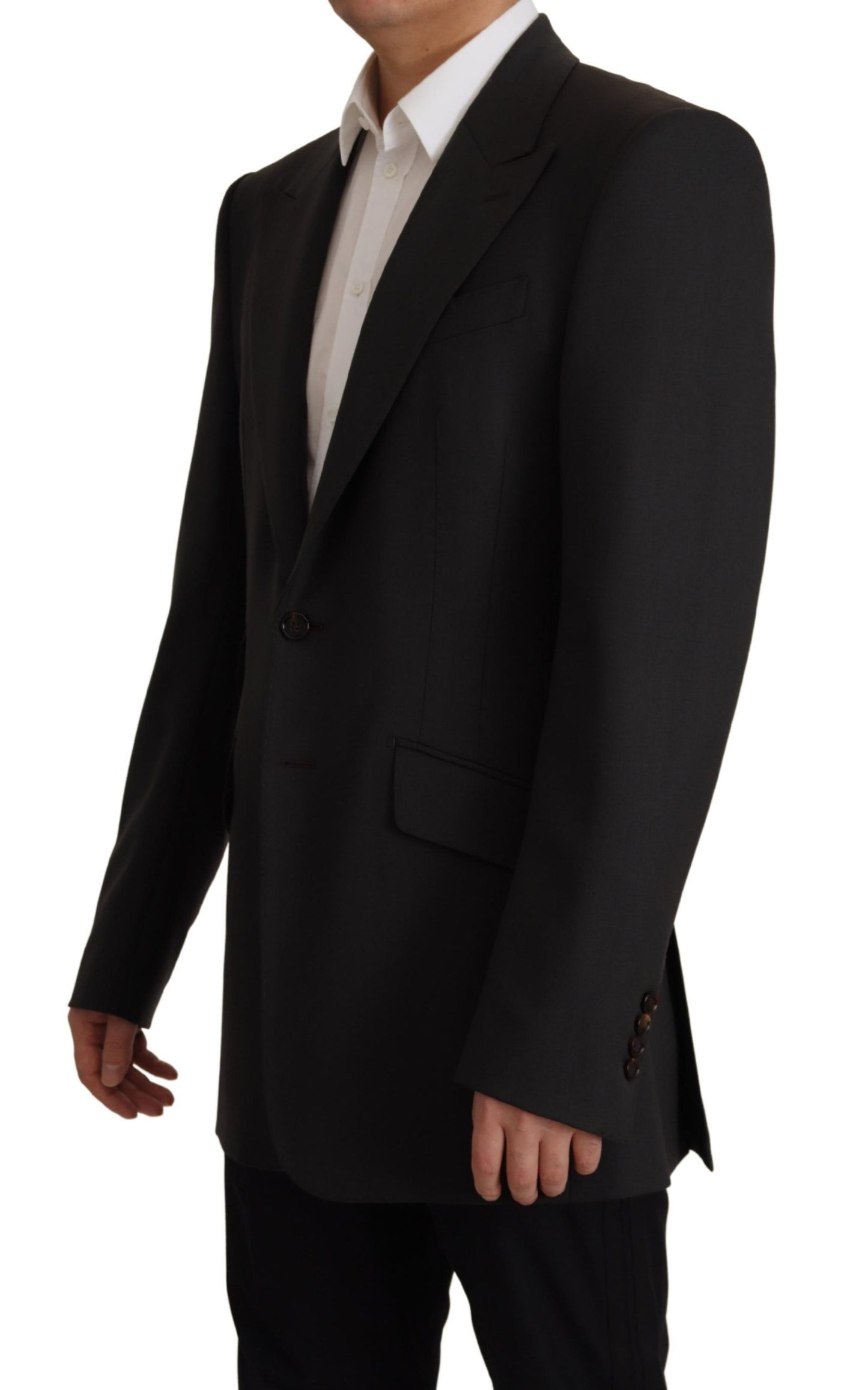 Dolce &amp; Gabbana Black Wool Single Breasted Blazer v