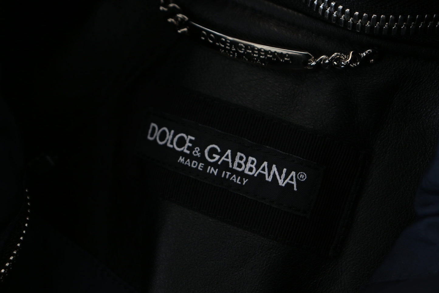 Dolce &amp; Gabbana Black Polyester Hooded Blouson Coat Jacket