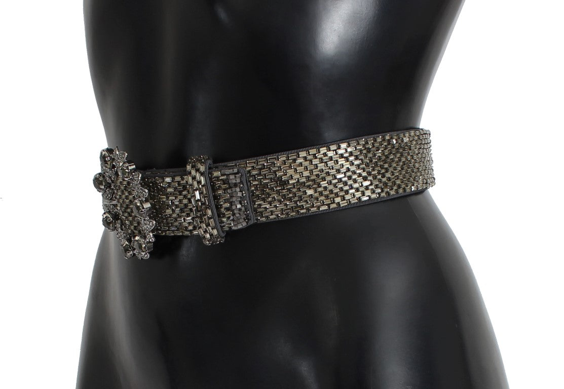 Dolce &amp; Gabbana – Verzierter, breiter Taillengürtel mit Pailletten