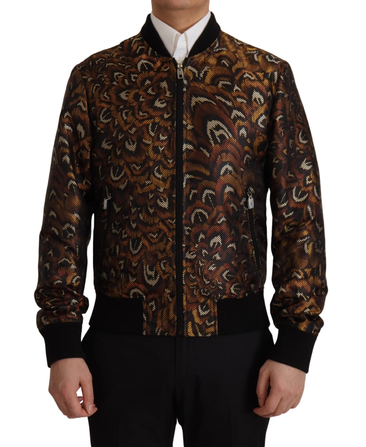 Dolce & Gabbana Elegant Brown Blouson Jacket