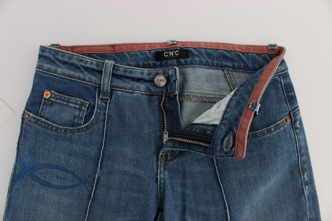 Blaue Slim-Fit-Jeans von Costume National für die moderne Frau