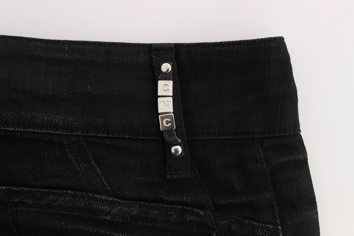 Elegante schwarze Slouchy-Fit-Jeans von Costume National für Trendsetter