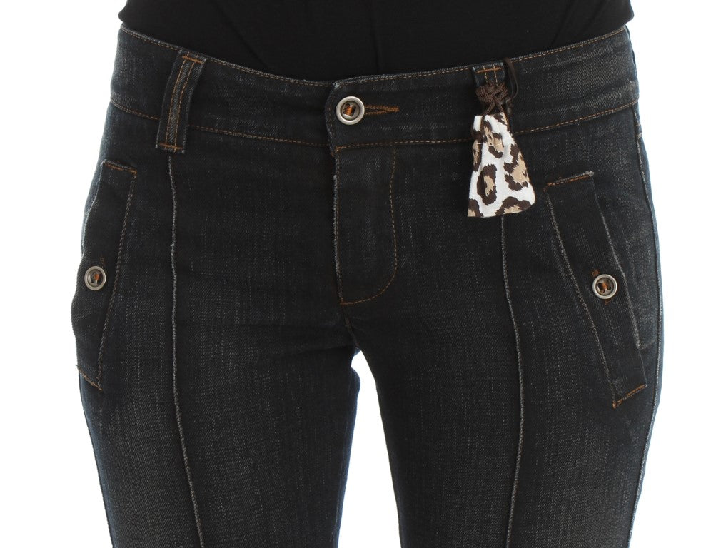 Ermanno Scervino Chic Slim Fit Jeans aus italienischer Baumwolle