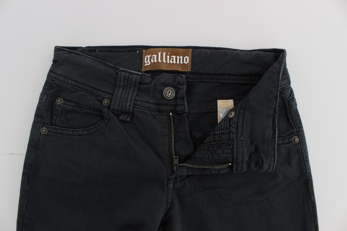 John Galliano Elegante Slim-Fit-Jeans aus Bootcut-Denim