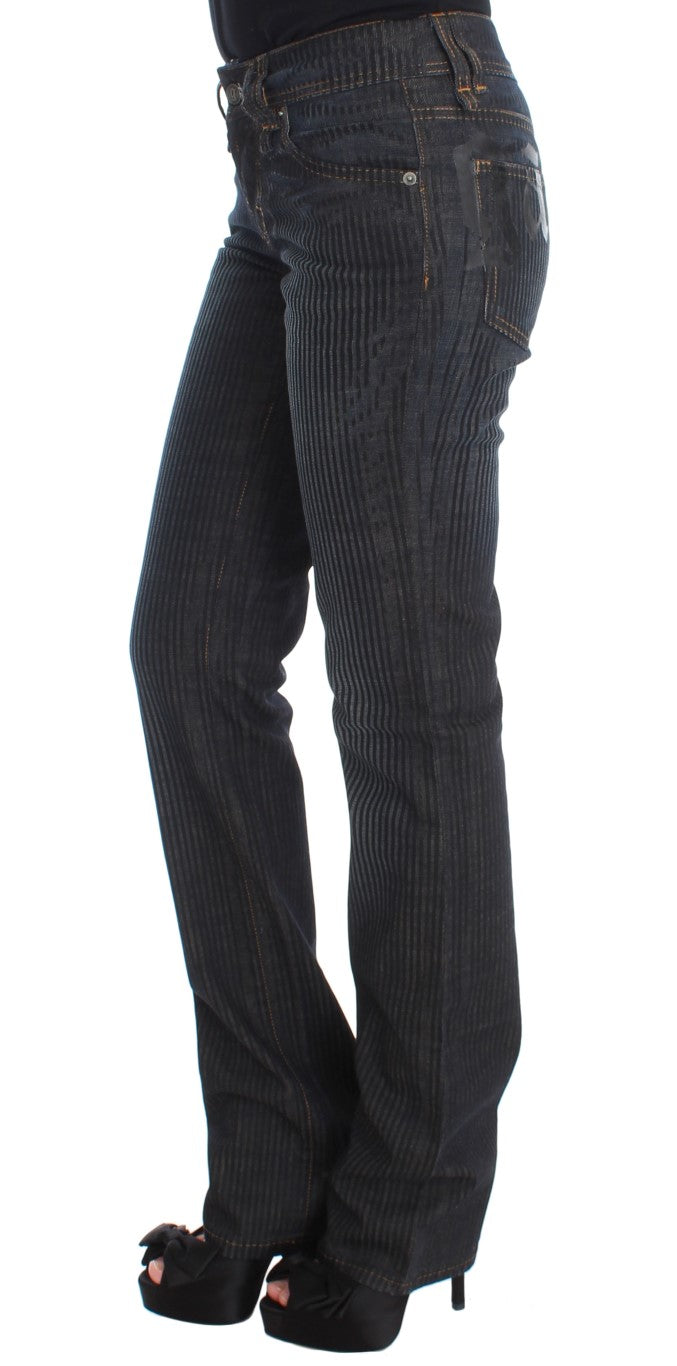 John Galliano Schicke Slim-Fit-Bootcut-Designer-Jeans