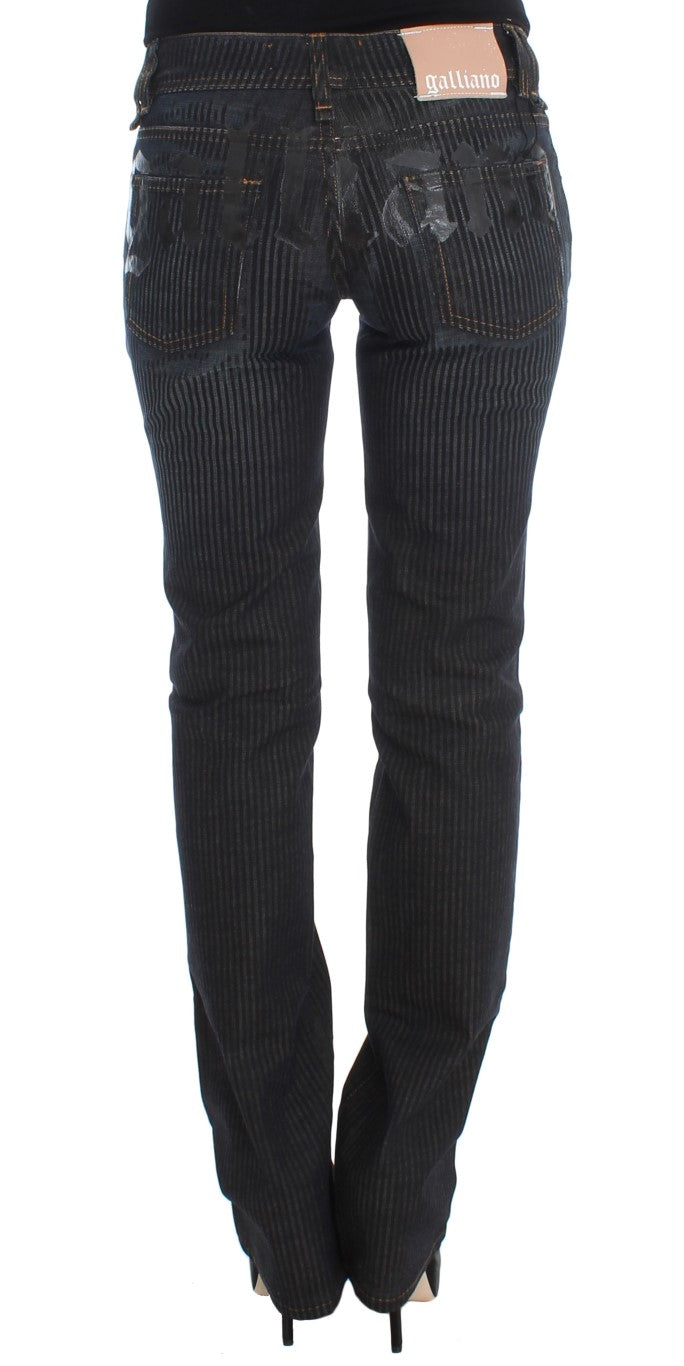 John Galliano Schicke Slim-Fit-Bootcut-Designer-Jeans