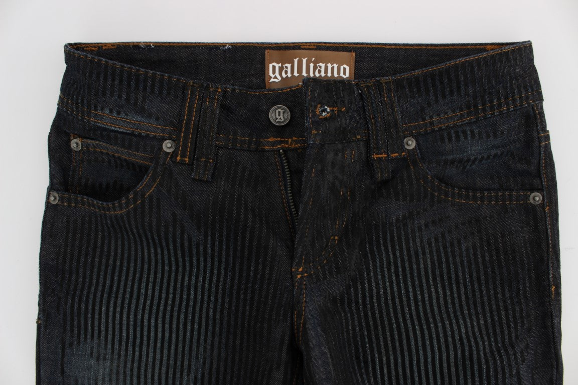 John Galliano Schicke Slim-Fit-Bootcut-Designer-Jeans