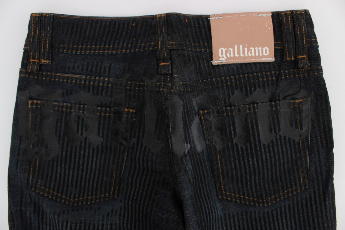 John Galliano Schicke Slim-Fit-Bootcut-Designer-Jeans