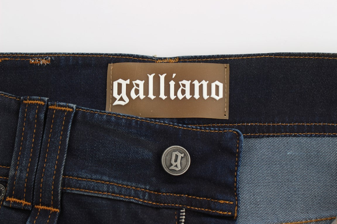 John Galliano Schicke Boyfriend-Jeans in Blau