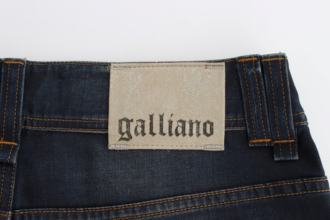 John Galliano Schicke Boyfriend-Jeans in Blau