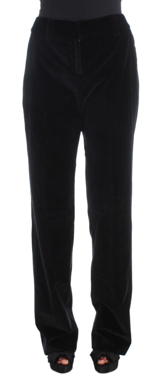 Ermanno Scervino Elegante schwarze Straight-Fit-Jeans