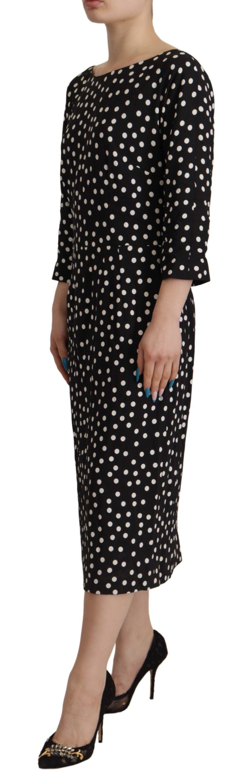 Dolce &amp; Gabbana Polka Dot Etui Midi Eleganz