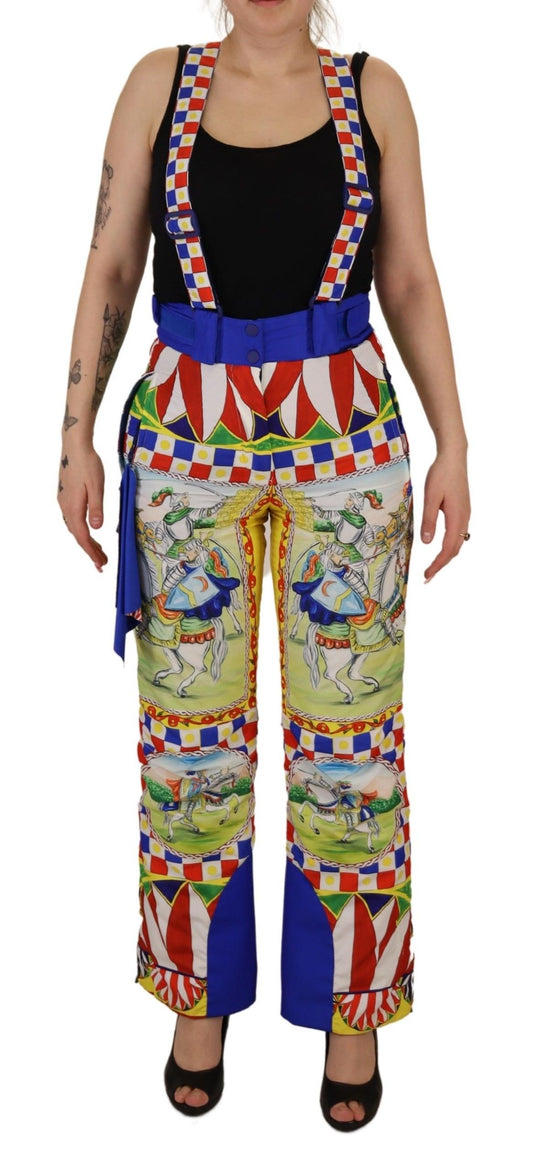 Dolce &amp; Gabbana Multicolor Printed Snow Trouser Pants