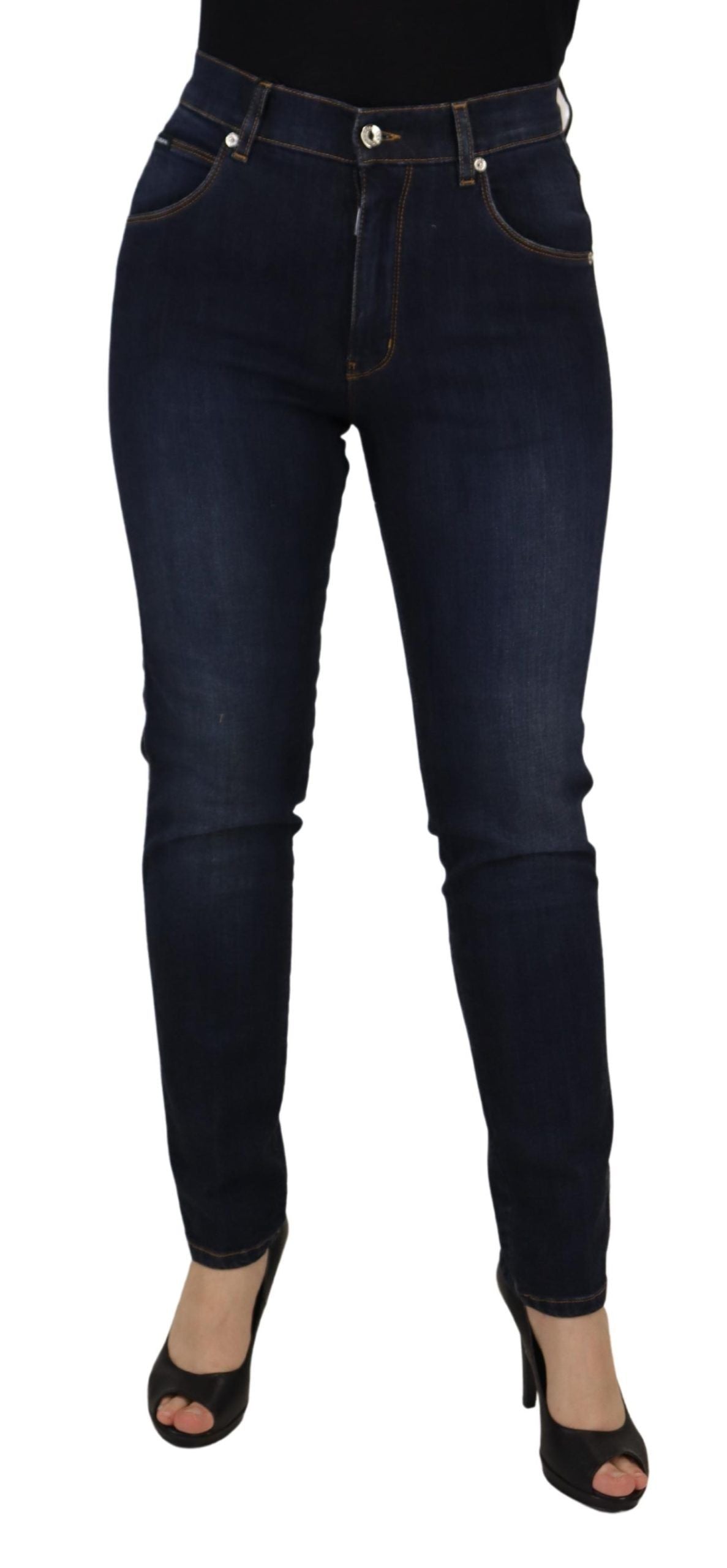 Dolce &amp; Gabbana: valorizza il tuo stile in denim con i jeans skinny a vita alta