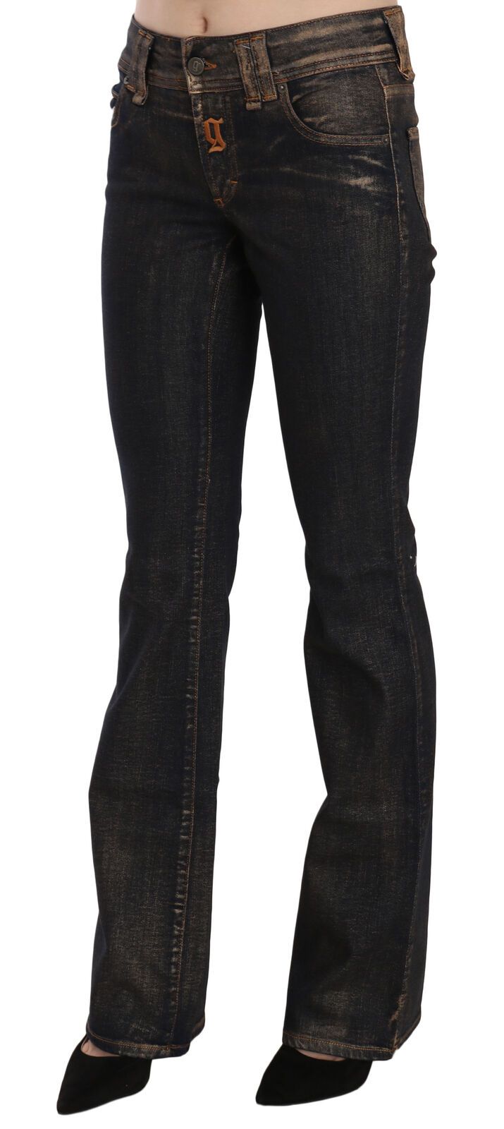 Jeans neri a vita media svasati Chic di John Galliano