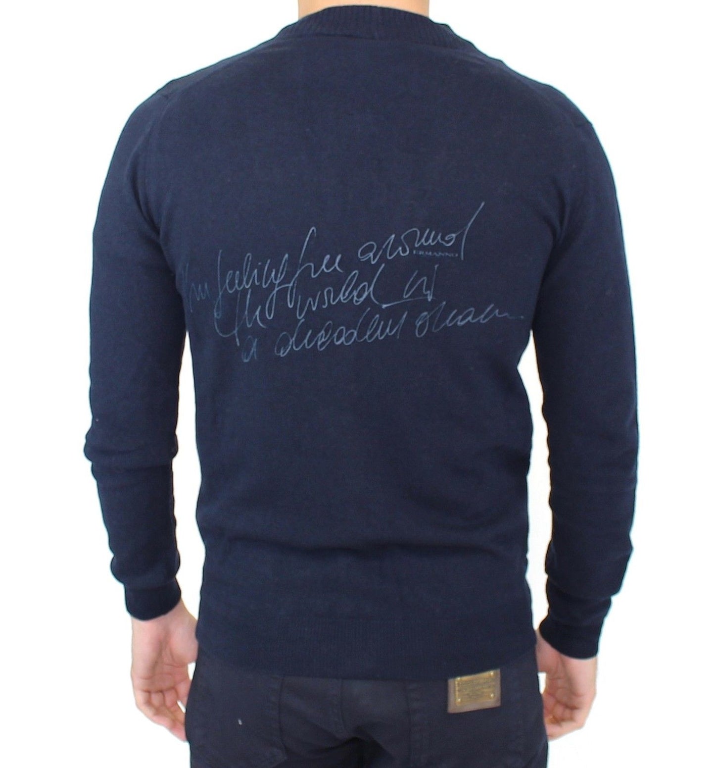 Cardigan in misto lana blu Chic di Ermanno Scervino