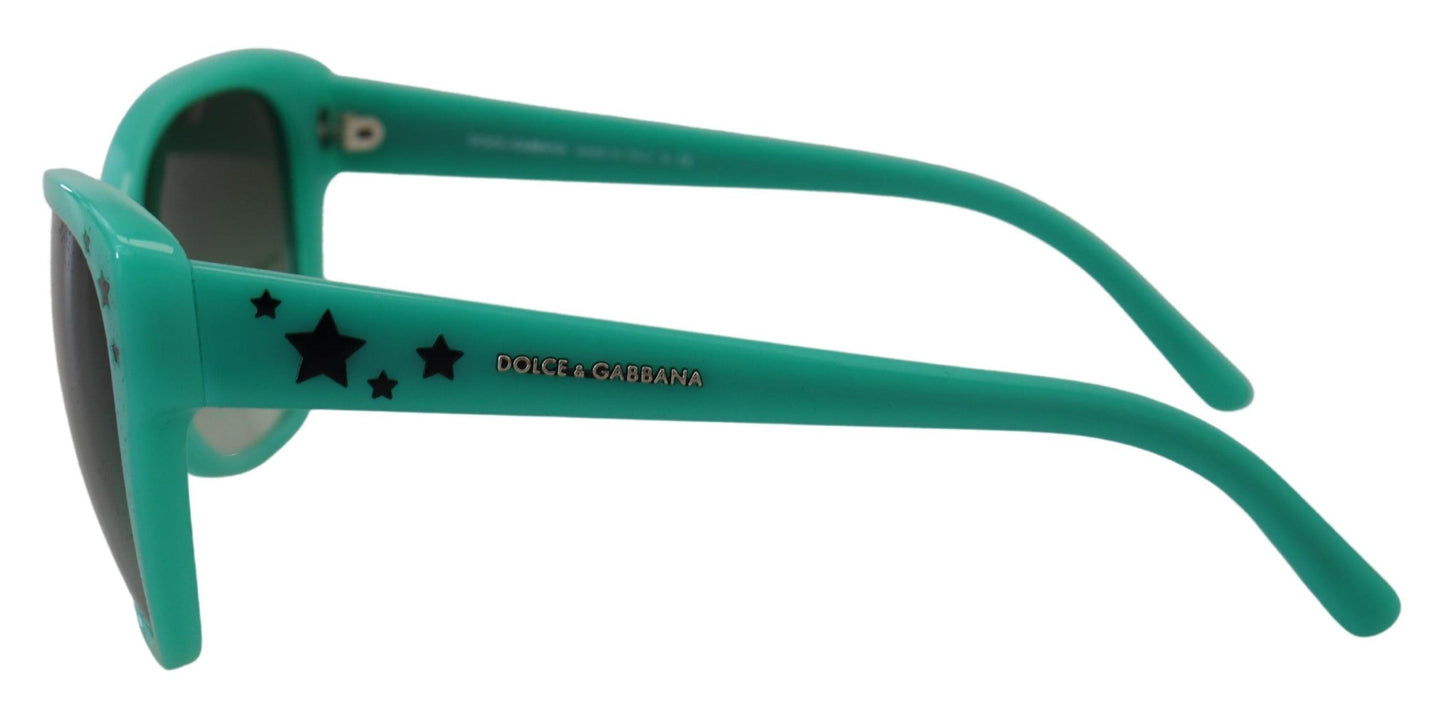 Dolce &amp; Gabbana Green Stars Acetate Square Shades DG4124 Sunglasses