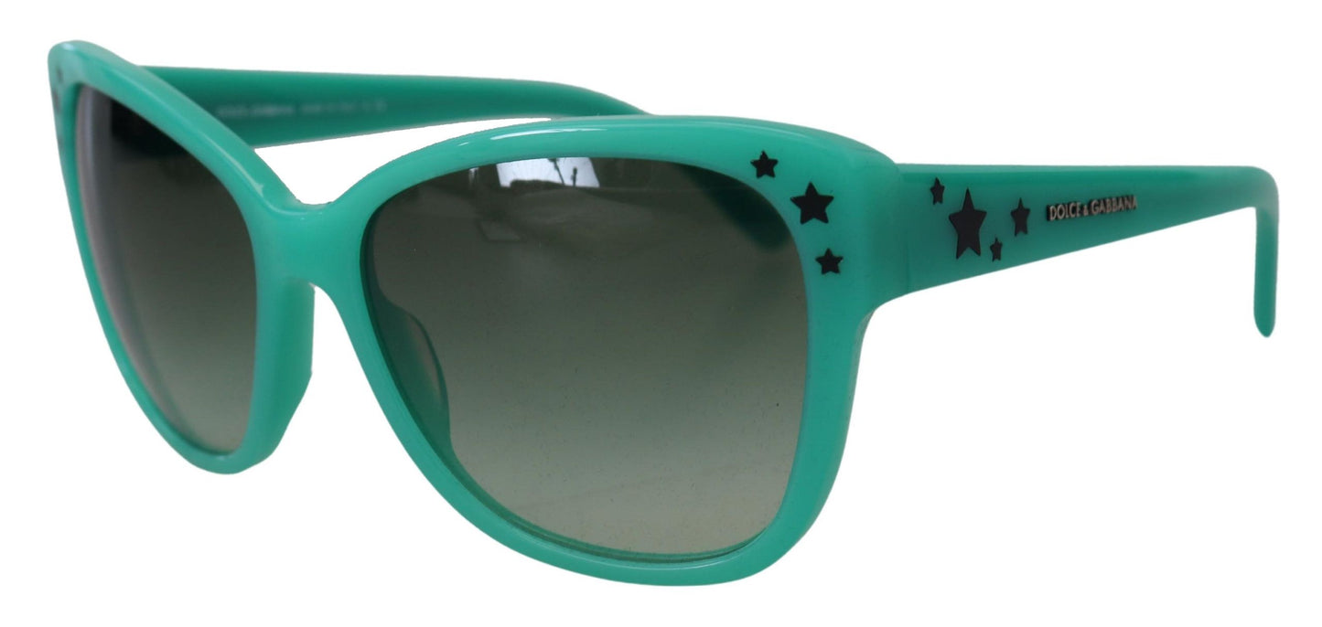 Dolce &amp; Gabbana Green Stars Acetate Square Shades DG4124 Sunglasses