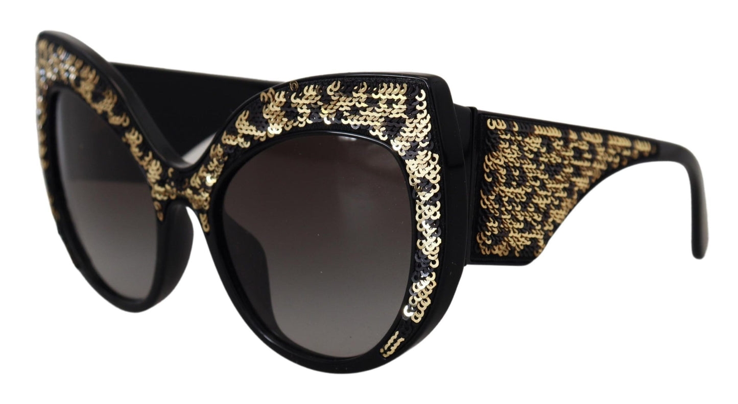 Dolce &amp; Gabbana Butterfly Polarisierte Pailletten-Sonnenbrille