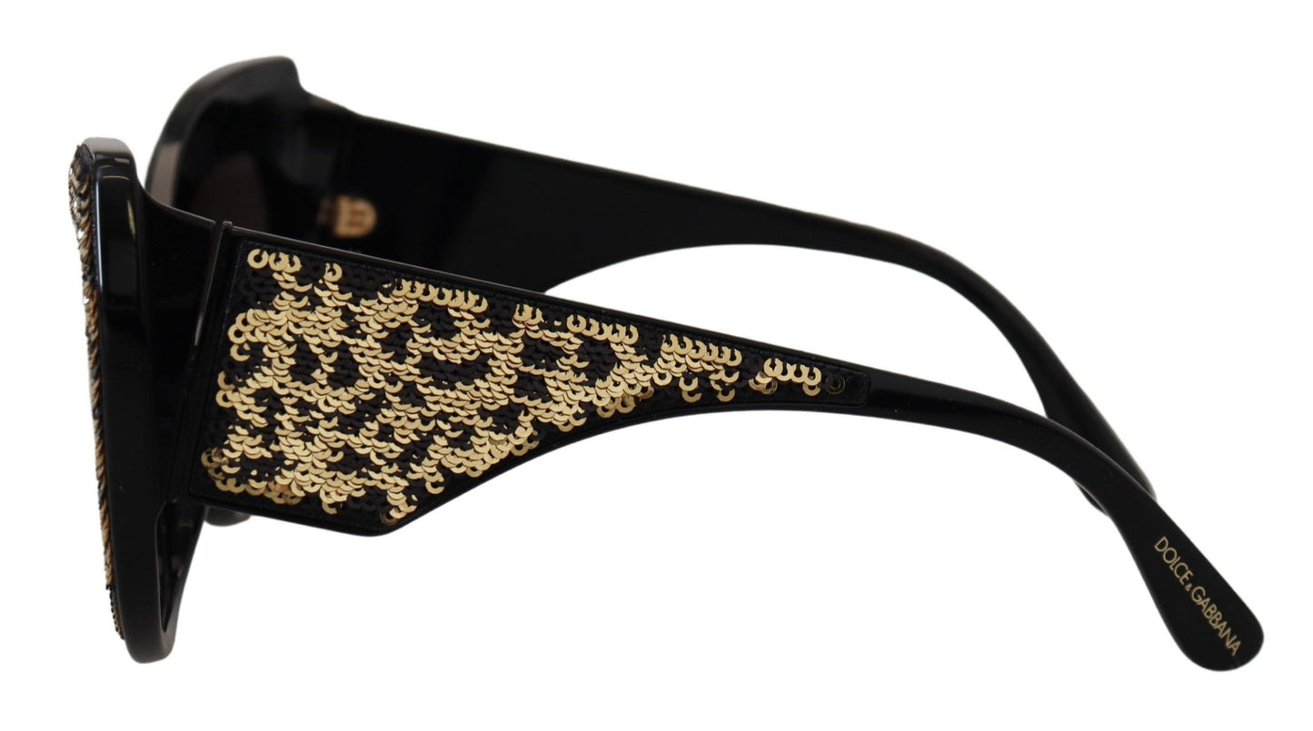 Dolce &amp; Gabbana Butterfly Polarisierte Pailletten-Sonnenbrille