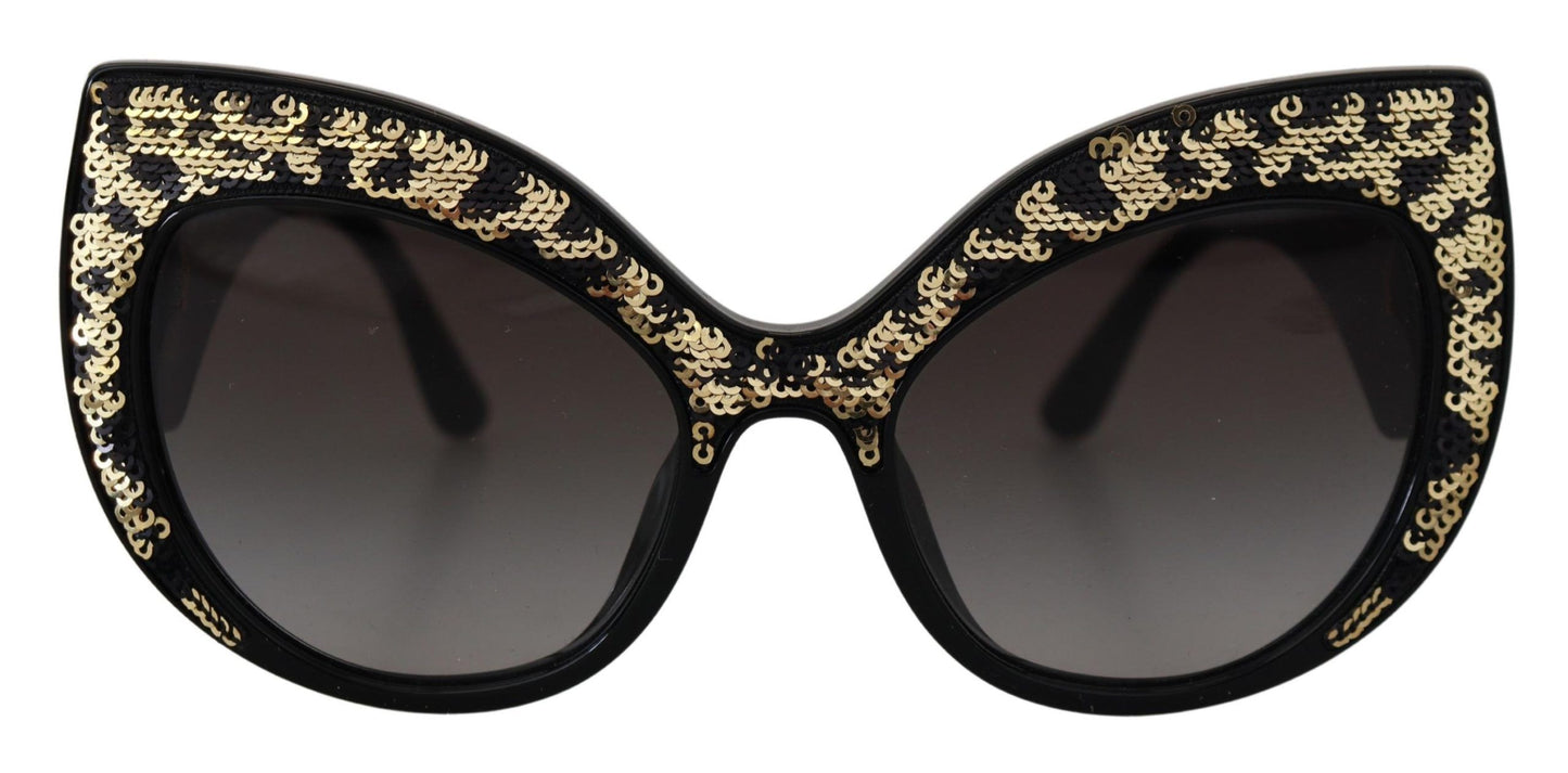 Dolce &amp; Gabbana Butterfly Polarisierte Pailletten-Sonnenbrille