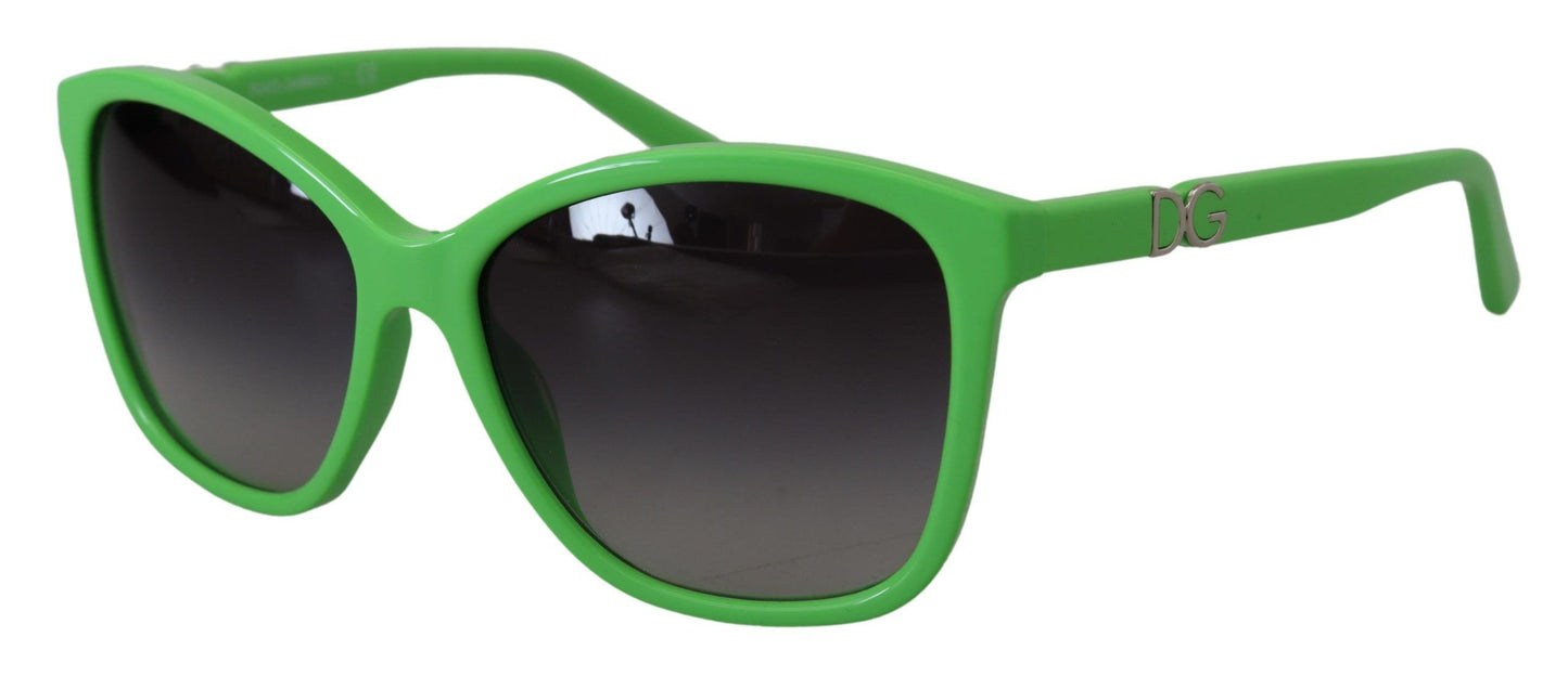 Dolce &amp; Gabbana Green Acetate Frame Round Shades DG4170PM Sunglasses