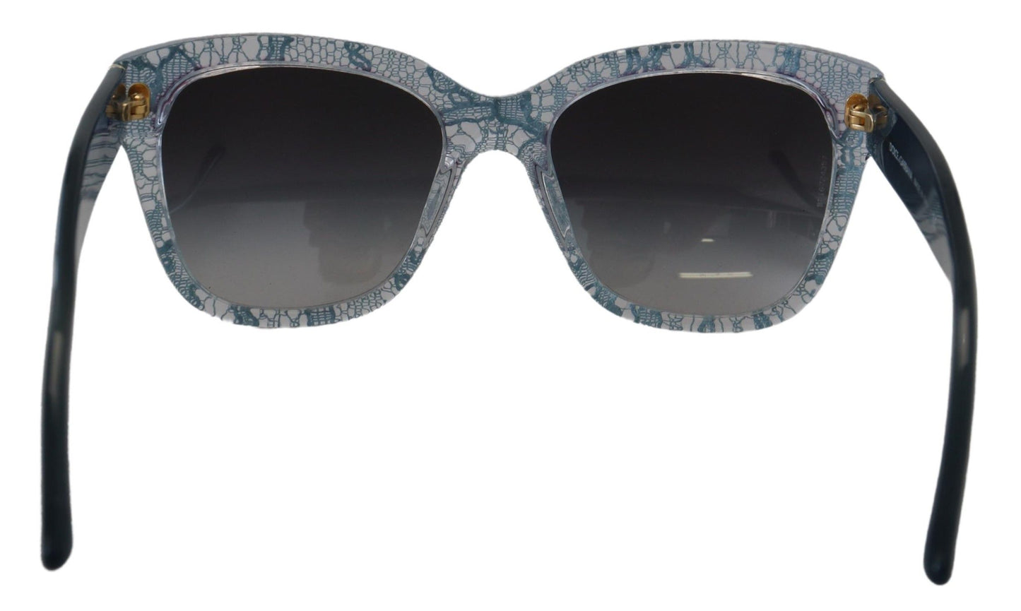 Dolce &amp; Gabbana Blue Lace Acetate Rectangle Shades DG4226 Sunglasses