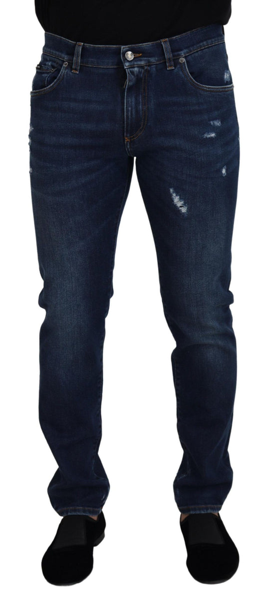 Dolce &amp; Gabbana Chic Slim Fit italienische Denim-Sensation