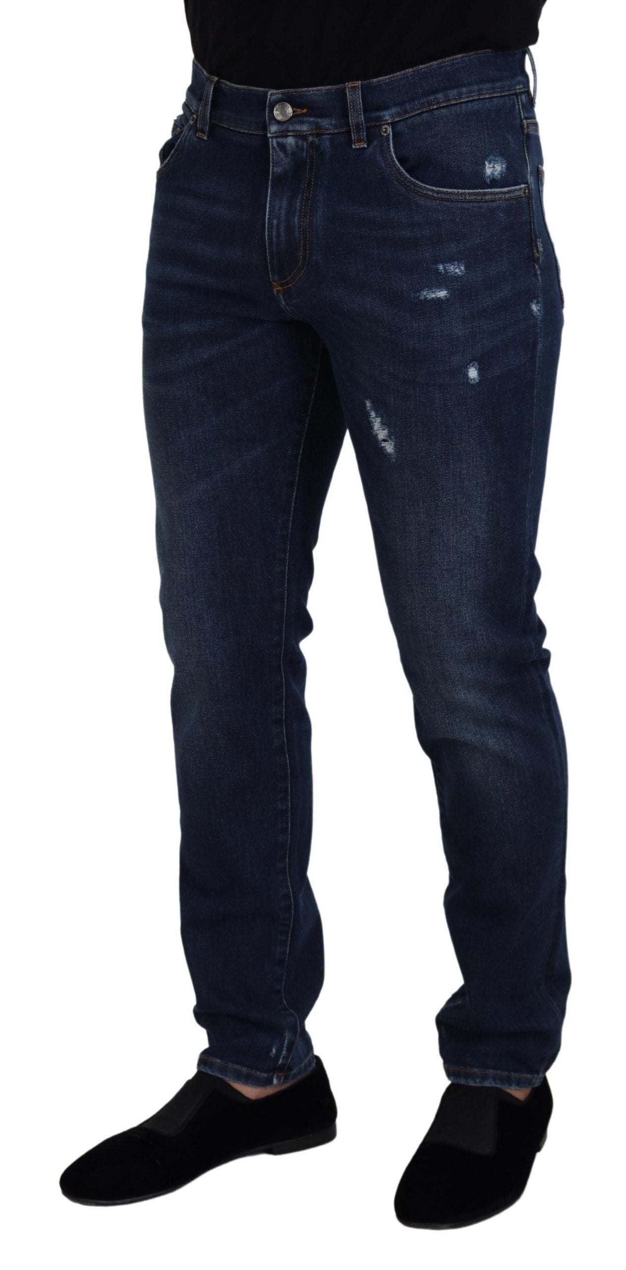 Dolce &amp; Gabbana Chic Slim Fit italienische Denim-Sensation