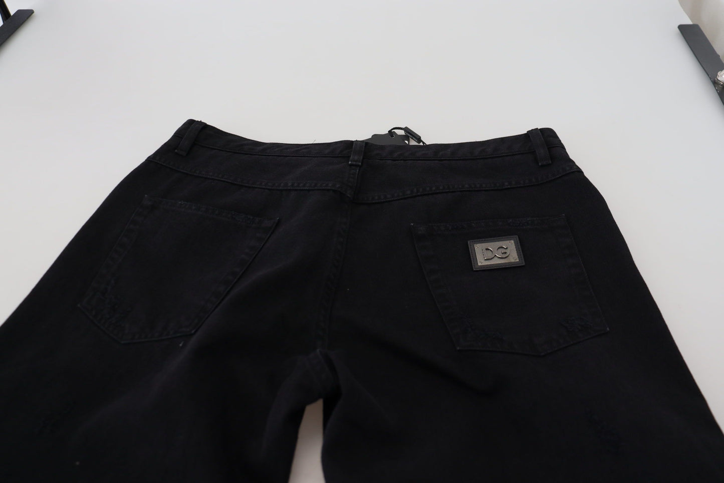 Dolce &amp; Gabbana Elegante schwarze italienische Jeans mit lockerer Passform