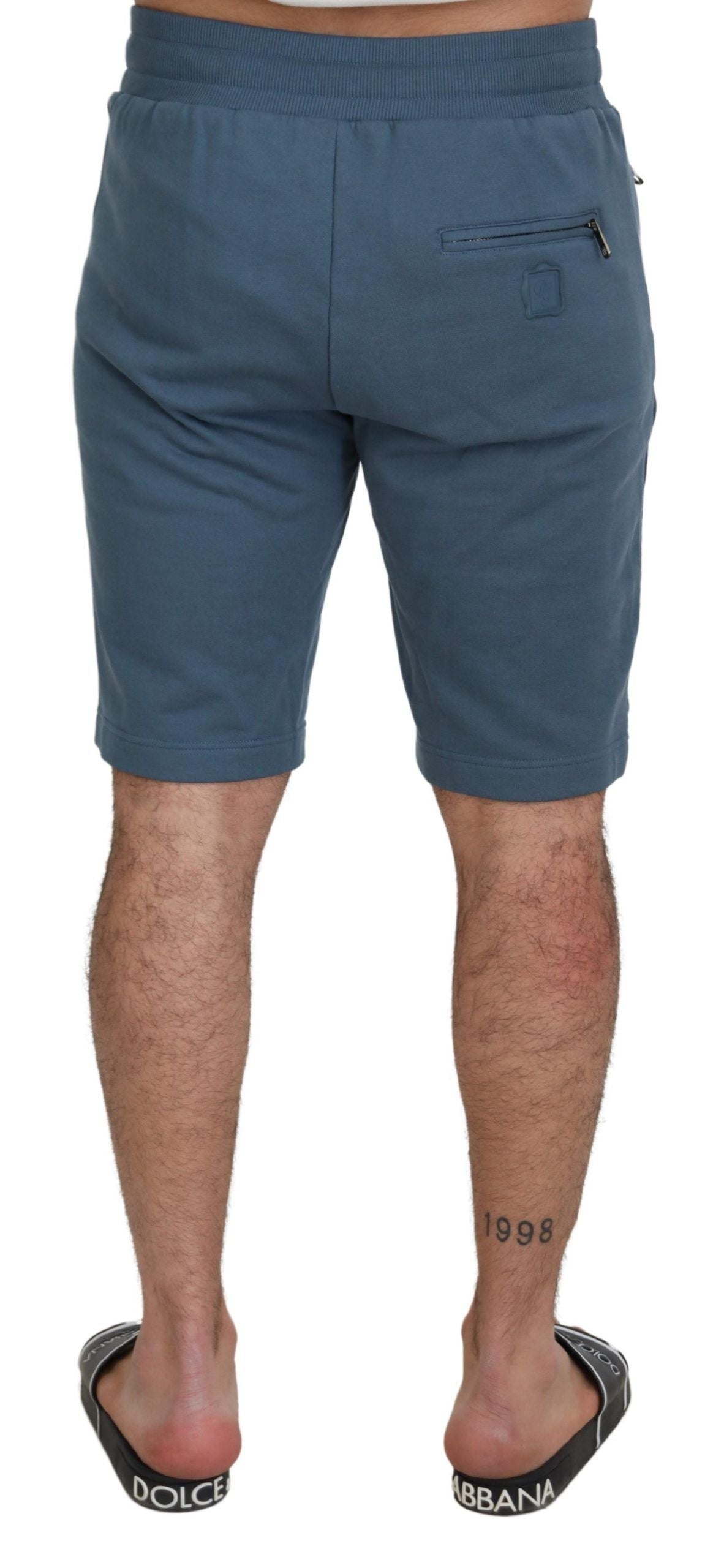 Dolce &amp; Gabbana Elegante blaue Bermudashorts – normale Passform