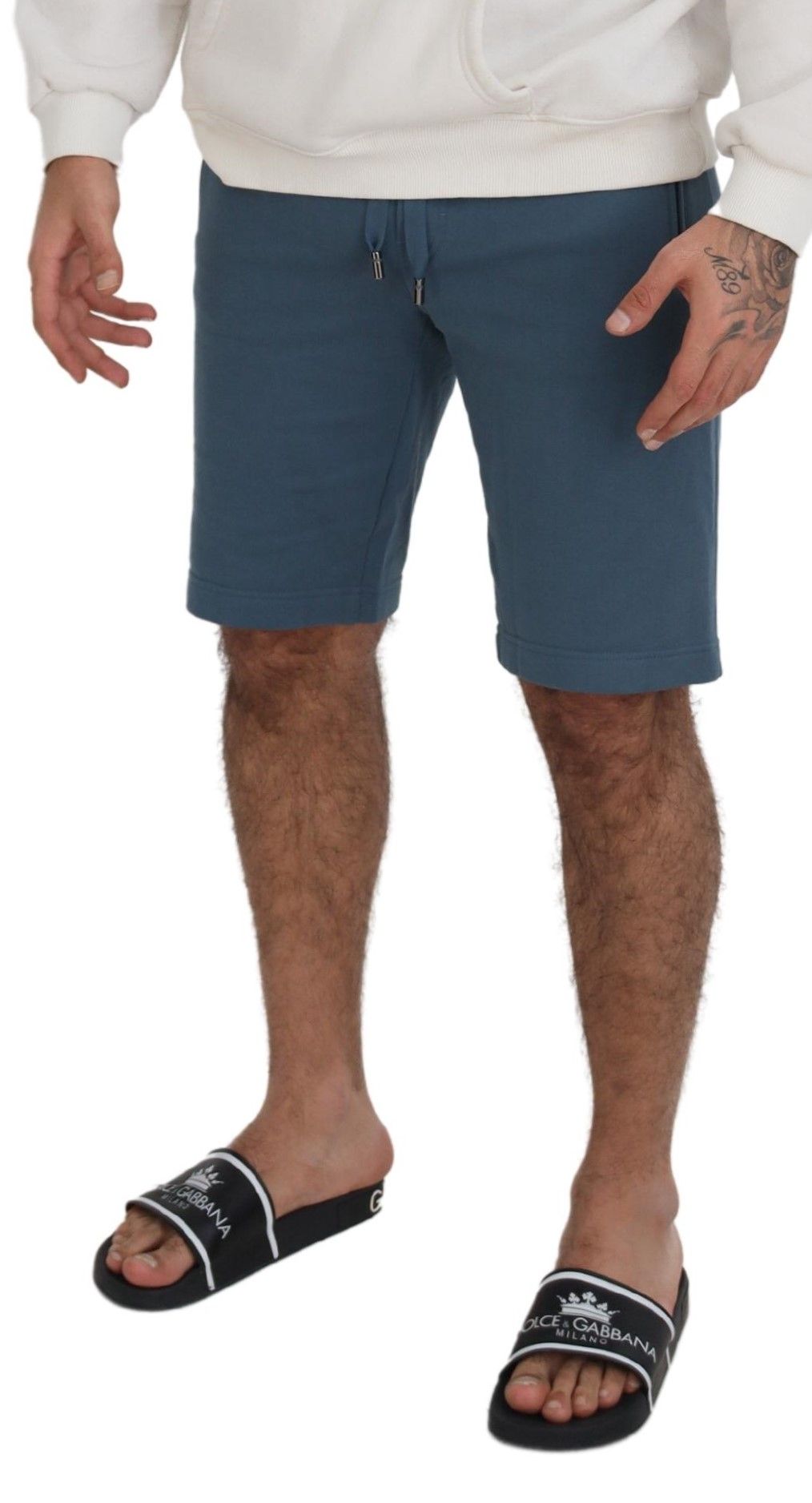 Dolce &amp; Gabbana Elegante blaue Bermudashorts – normale Passform