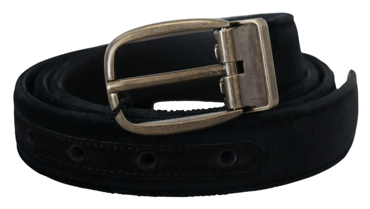 Dolce & Gabbana Elegant Black Leather Belt