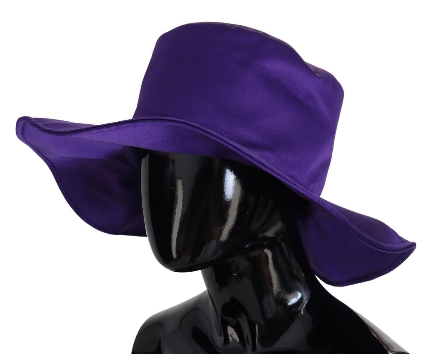 Dolce &amp; Gabbana Purple Silk Stretch Top Hat